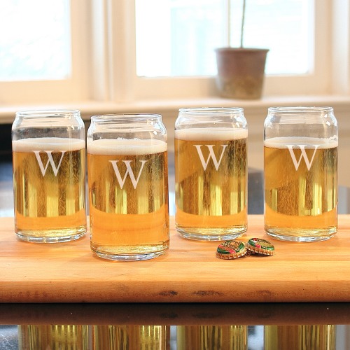 Personalized 16 oz. Craft Beer Can Glasses