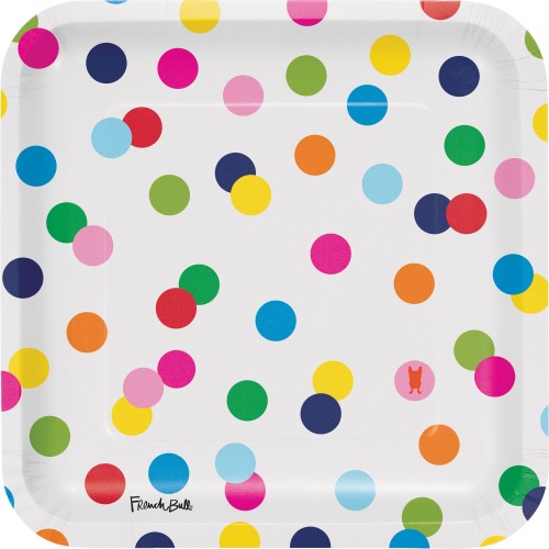 Party Dots Dinner Plate 9"