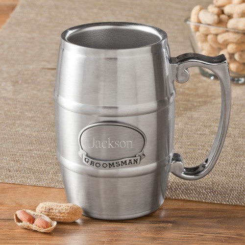 16 oz. Beer Tankard with Pewter Medallion