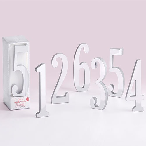 Silver Mirrored Table Numbers