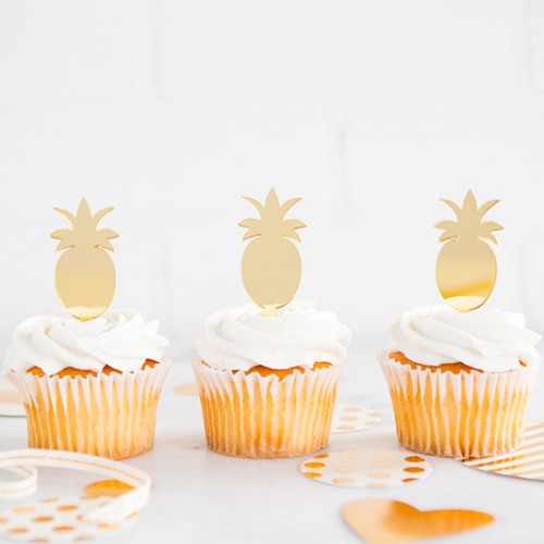 Pineapple Cupcake Toppers