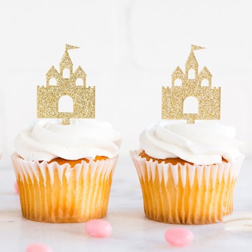 Princess Castle Cupcake Toppers