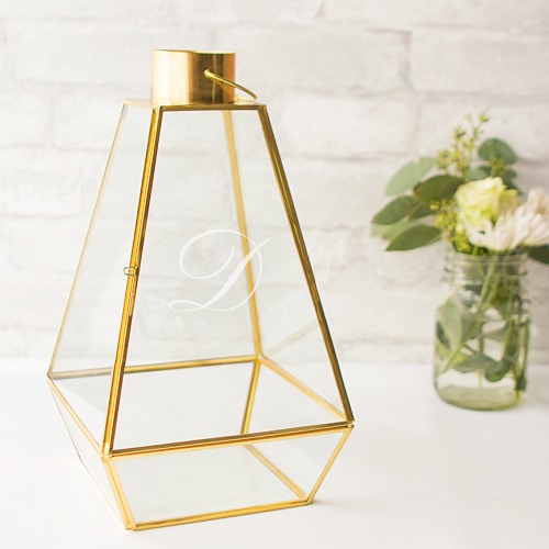 Personalized Gold Metal Unity Lantern