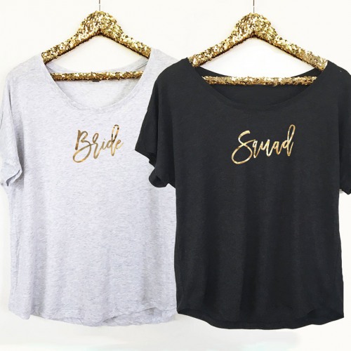 Personalized Relaxed Bridal Party Shirts