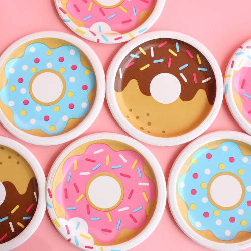 Donut Party Cake Plates