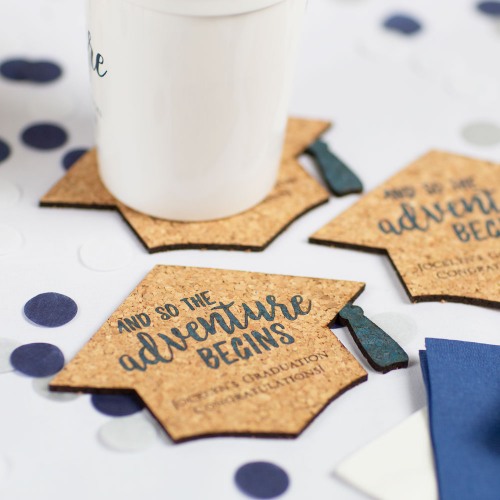Personalized Shaped Party Cork Coasters